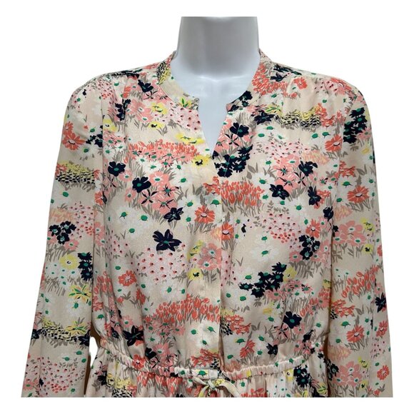 Maison Jules Floral Print Midi Dress - Pink and Black - Picture 3 of 13